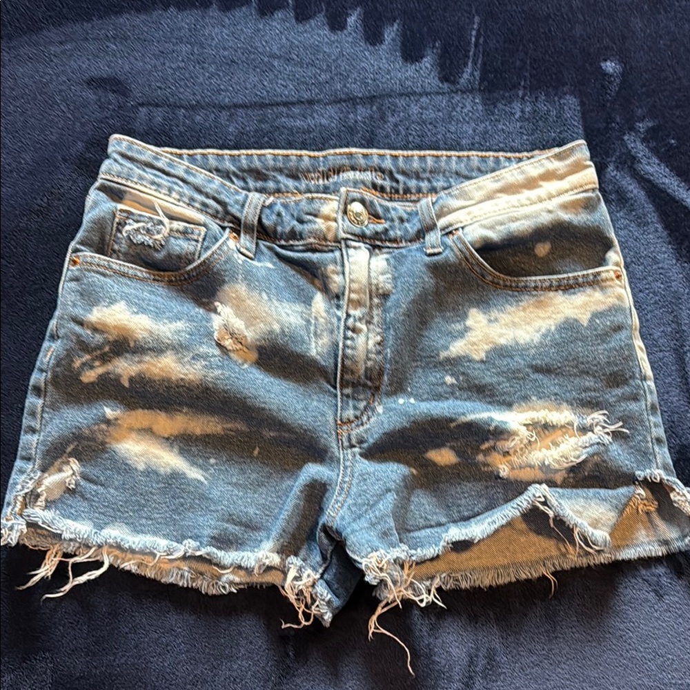 Wild Fable Blue Distressed Jean Shorts